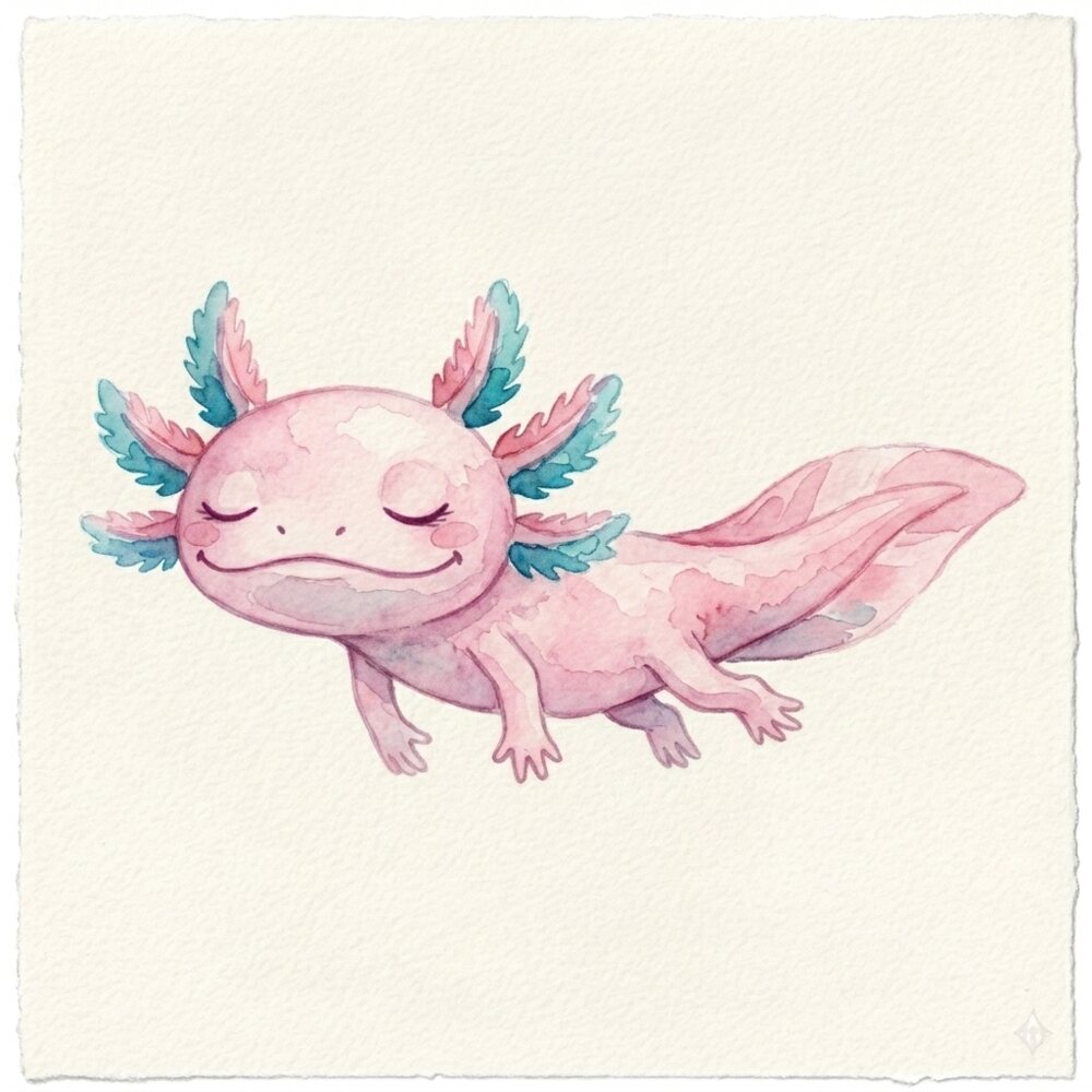 Floating calmly — Ajuú Axolotl
